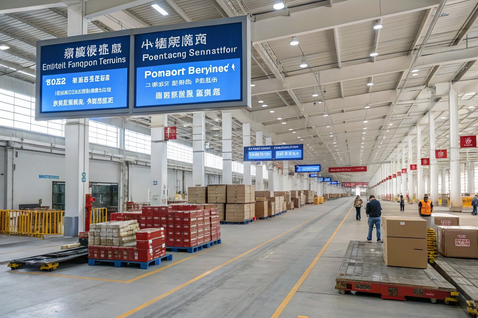 How Does rail freight from China Work for China-Europe shipments? - Zhejiang warehouse planning scene