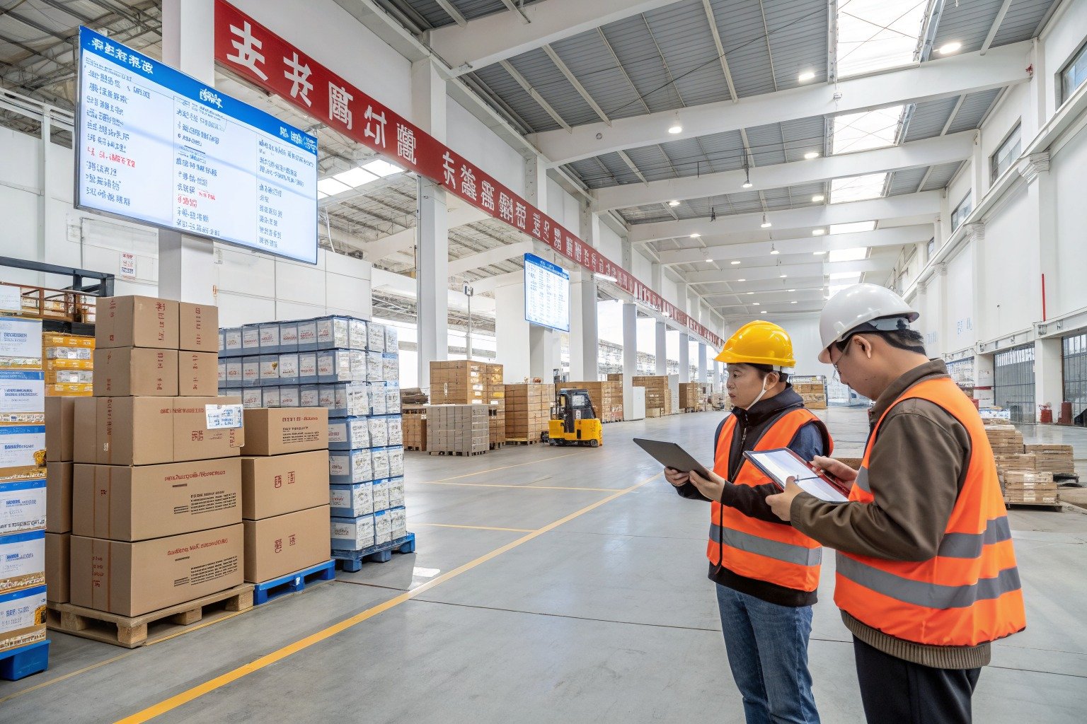 How Does express courier from China Work for small parcels and samples? - Zhejiang warehouse planning scene
