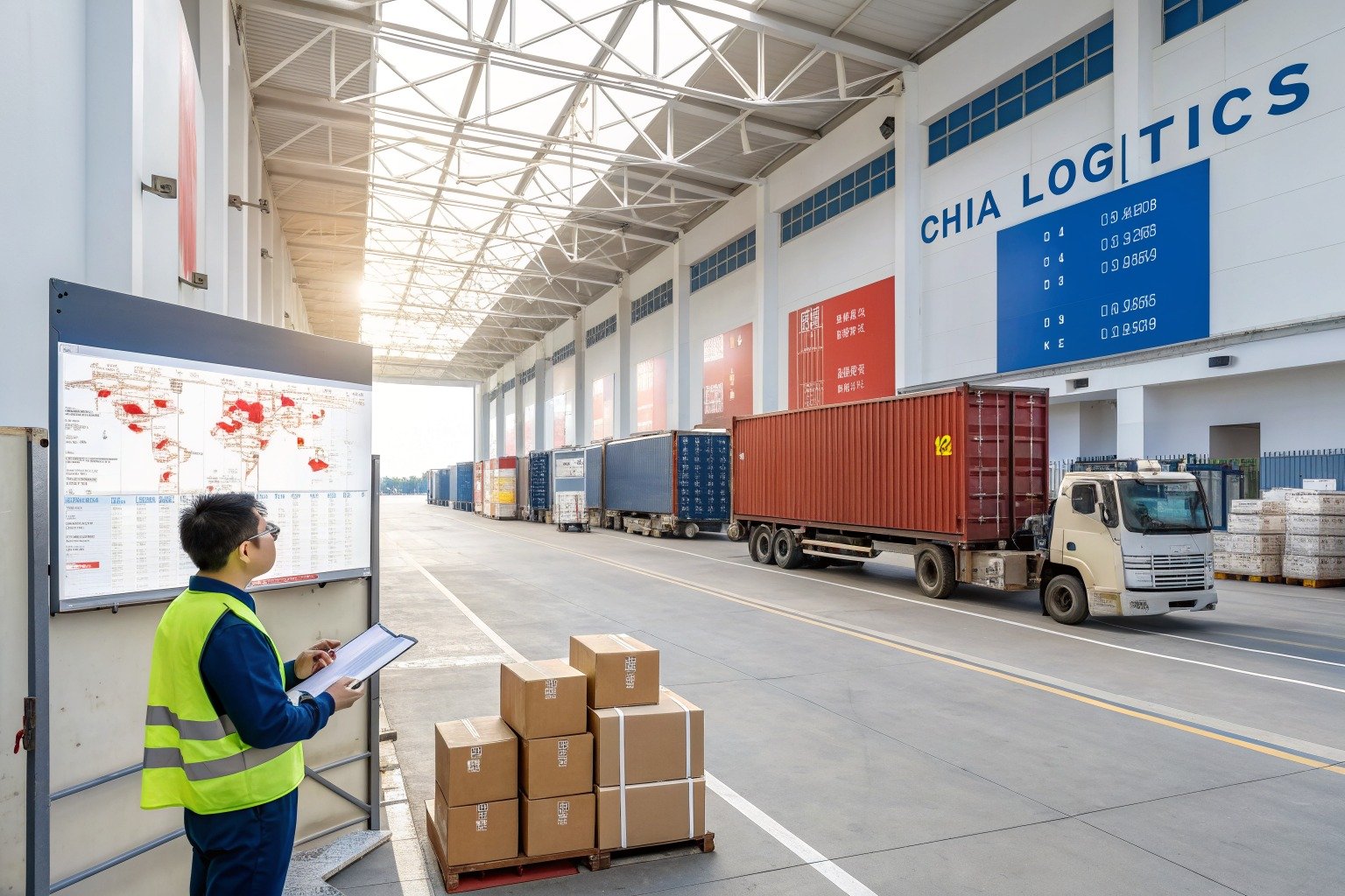 How Does door-to-door shipping from China Work for busy overseas buyers? - Zhejiang warehouse planning scene
