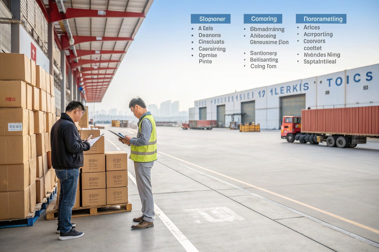 What Should private label brands Ask Before Booking Door-to-Door Shipping from China? - Zhejiang warehouse planning scene