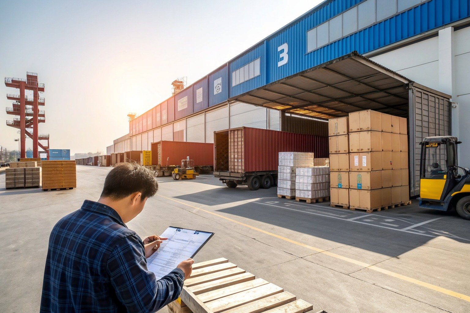 How Can private label brands Use Consolidation to Save Shipping Cost from China? - Zhejiang warehouse planning scene